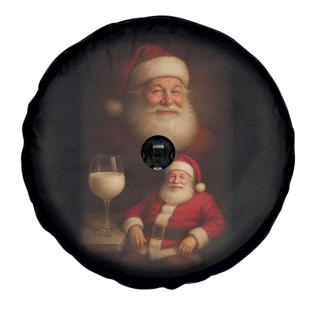Funny Christmas Santa Drinking Milk Dank Meme Spare Tire Cover TS11 Print Your Wear
