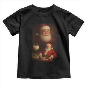 Funny Christmas Santa Drinking Milk Dank Meme Toddler T Shirt TS11 Black Print Your Wear