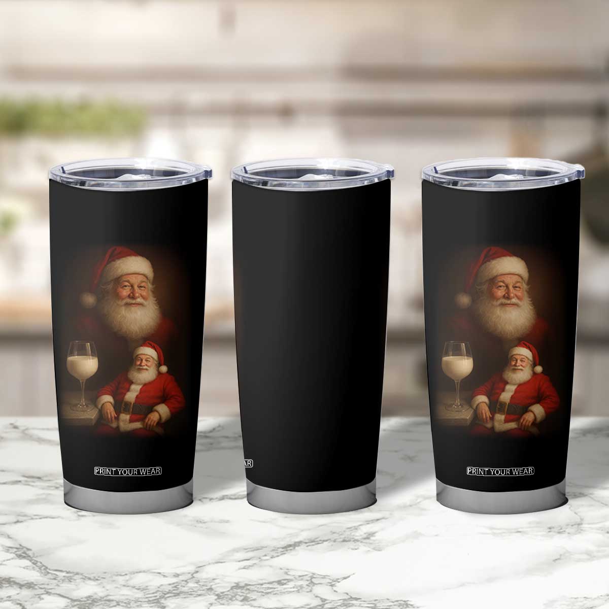 Funny Christmas Santa Drinking Milk Dank Meme Tumbler Cup TS11 Print Your Wear