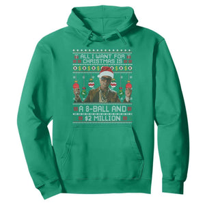 Funny Christmas Billy Meme Hoodie All I Want For Christmas Is A 8 Ball And 2 Million Dollars TS11 Irish Green Print Your Wear