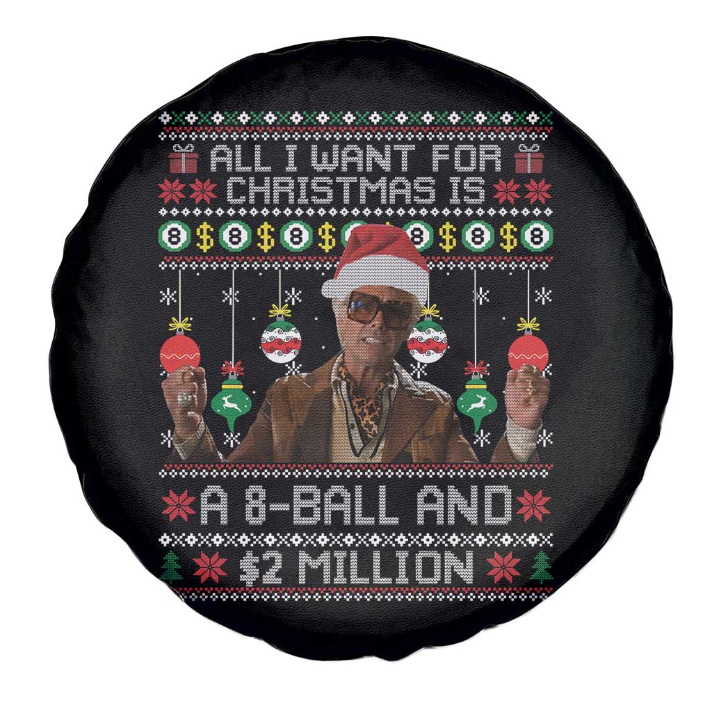 Funny Christmas Billy Meme Spare Tire Cover All I Want For Christmas Is A 8 Ball And 2 Million Dollars TS11 Print Your Wear
