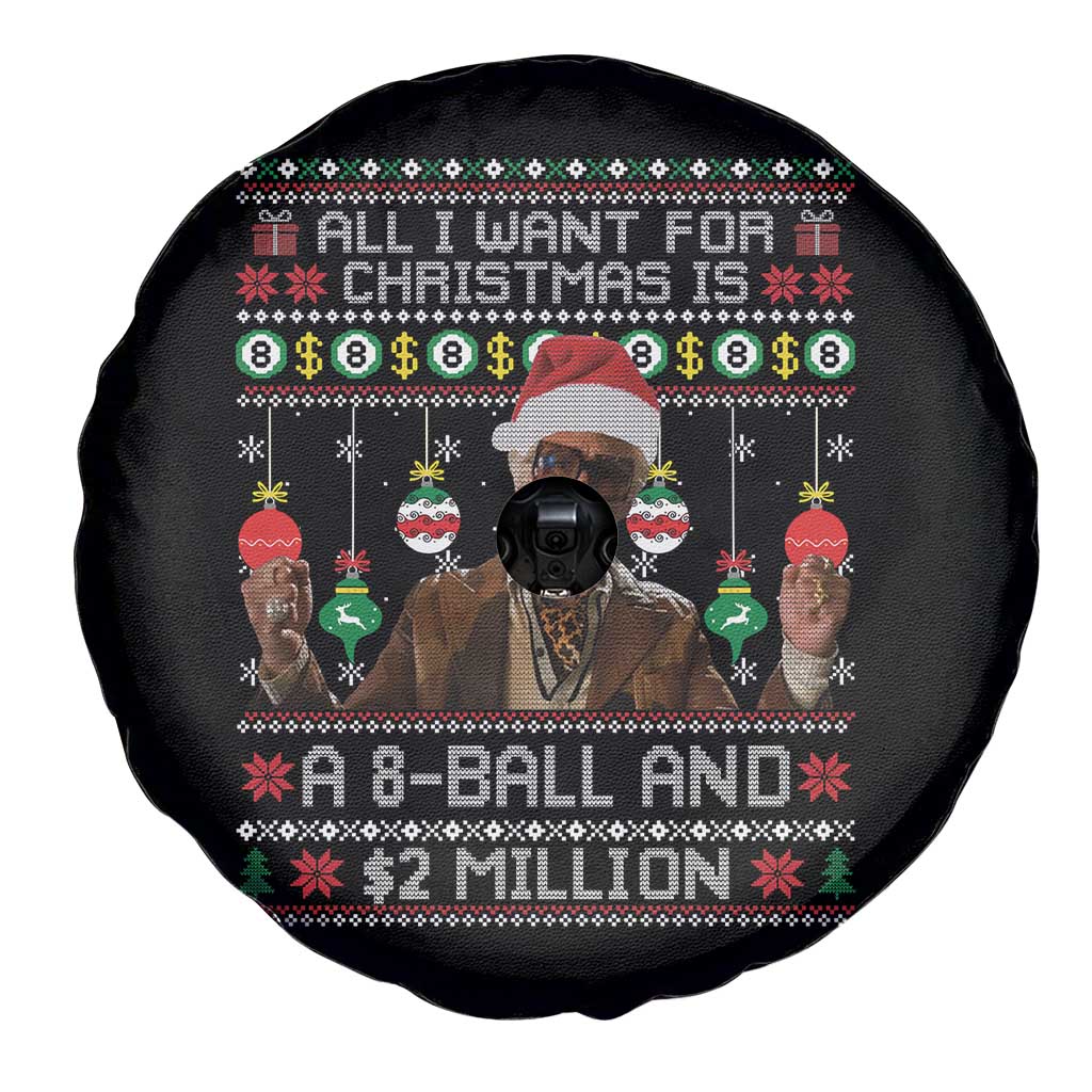 Funny Christmas Billy Meme Spare Tire Cover All I Want For Christmas Is A 8 Ball And 2 Million Dollars TS11 Print Your Wear