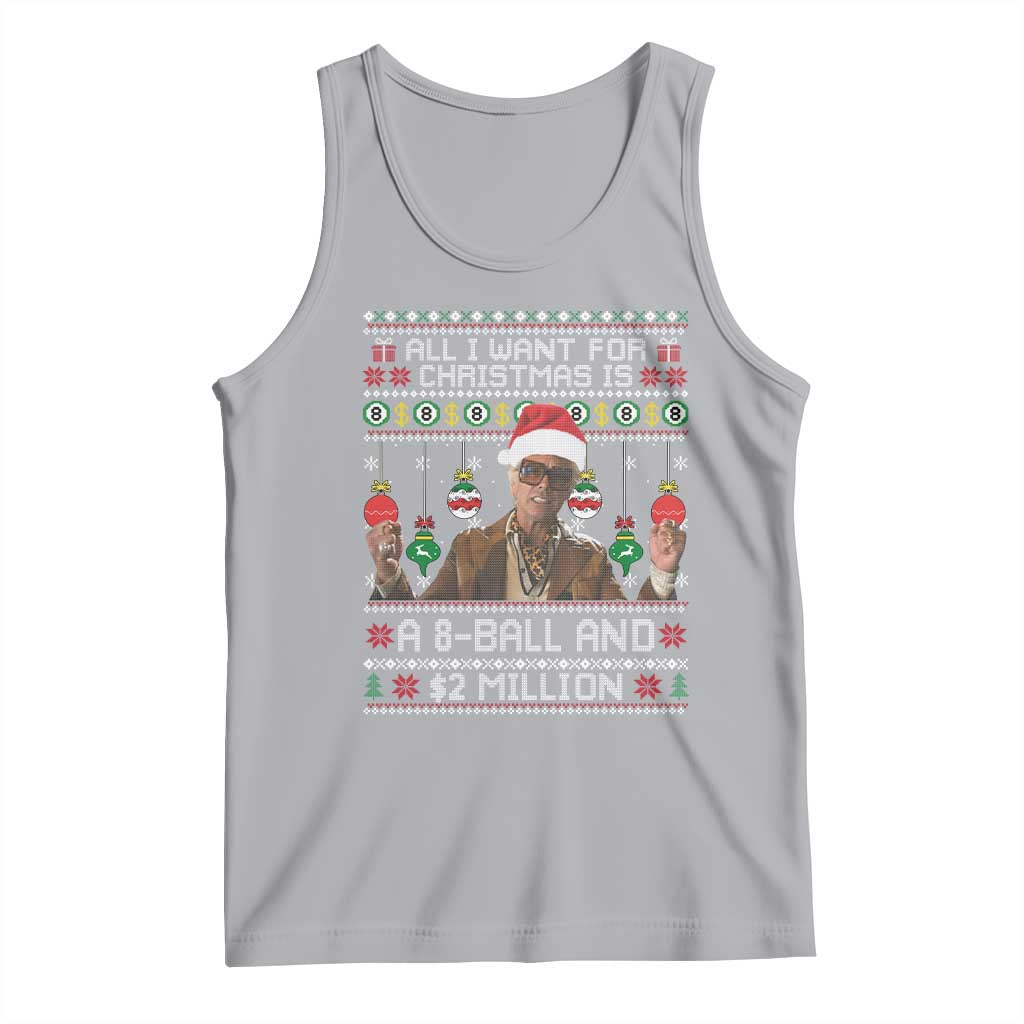 Funny Christmas Billy Meme Tank Top All I Want For Christmas Is A 8 Ball And 2 Million Dollars TS11 Athletic Heather Print Your Wear