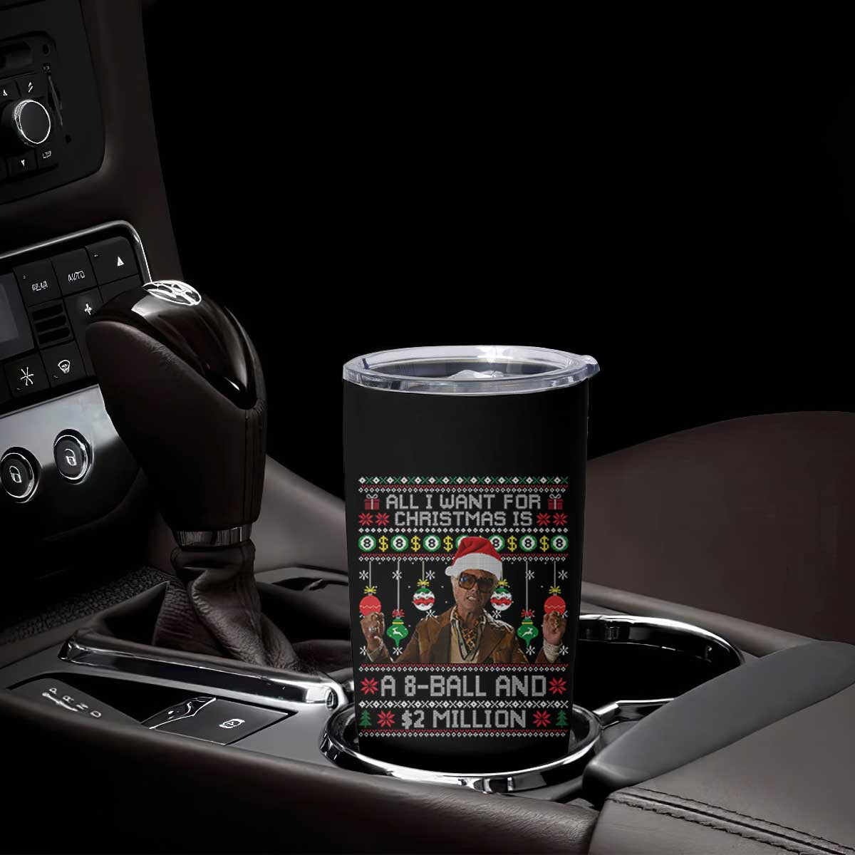 Funny Christmas Billy Meme Tumbler Cup All I Want For Christmas Is A 8 Ball And 2 Million Dollars TS11 Print Your Wear