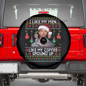 Funny Christmas Jeffrey Dahmer Spare Tire Cover I Like My Men Like My Coffee Ground Up Serial Killer TS11 Black Print Your Wear