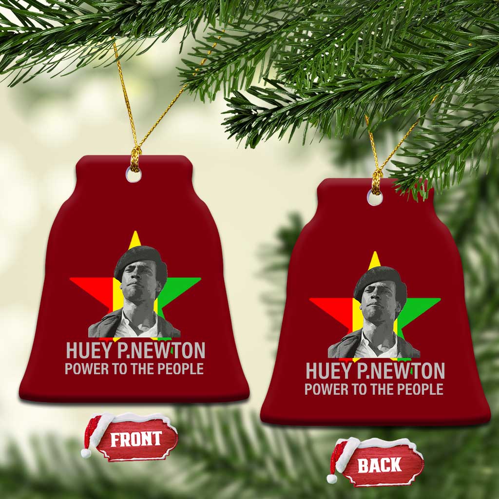 Huey P.Newton Power To The People Ceramic Ornament Black Panther Party Black History Month TS11 Print Your Wear