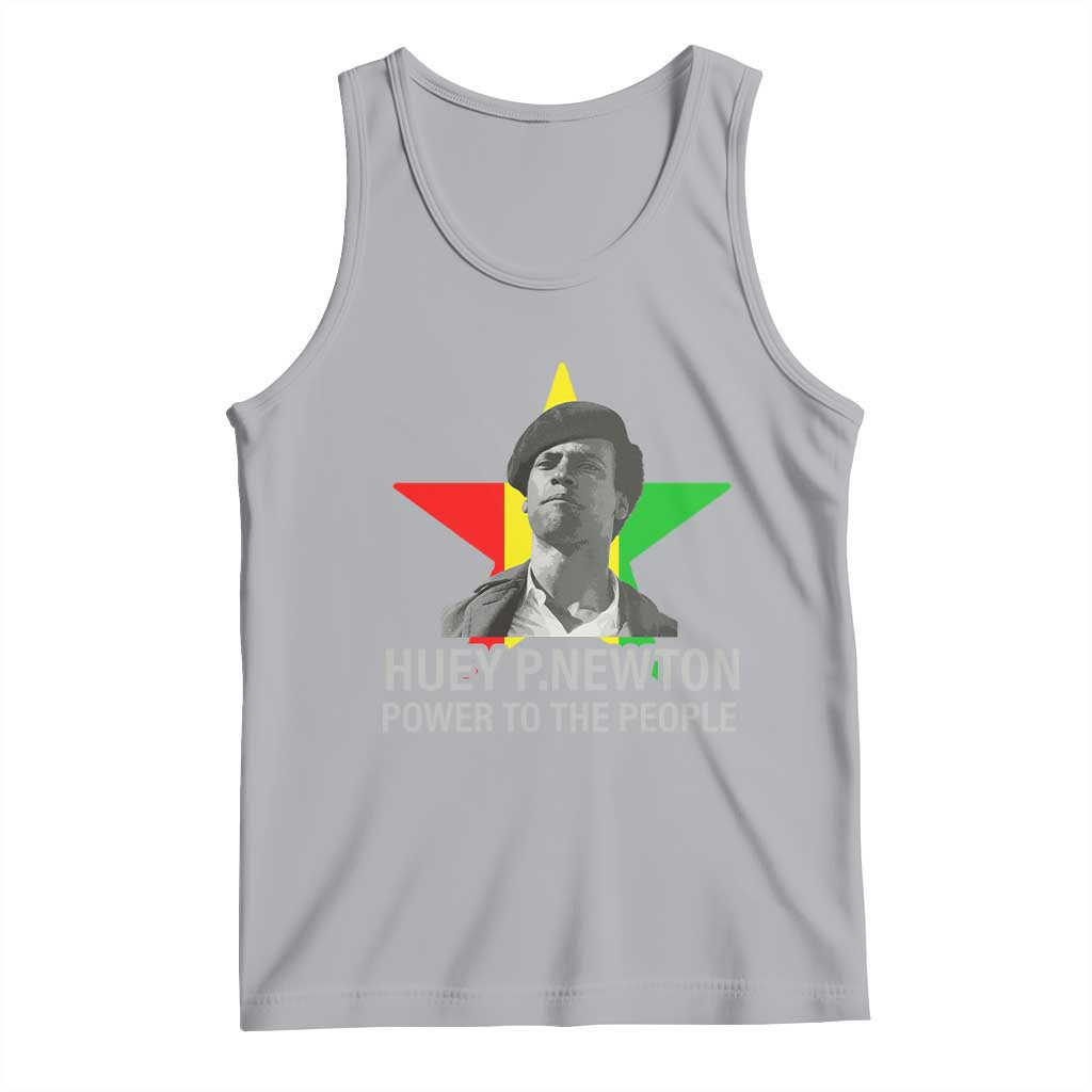Huey P.Newton Power To The People Tank Top Black Panther Party Black History Month TS11 Athletic Heather Print Your Wear