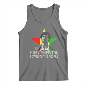 Huey P.Newton Power To The People Tank Top Black Panther Party Black History Month TS11 Black Heather Print Your Wear