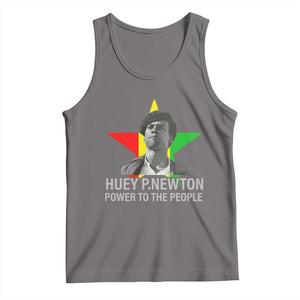 Huey P.Newton Power To The People Tank Top Black Panther Party Black History Month TS11 Deep Heather Print Your Wear