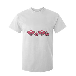 Funny Valentine's Day Xoxo Pink Pickleball T Shirt For Kid TS11 White Print Your Wear