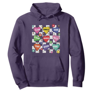 Funny Spanish Candy Heart Valentine's Day Hoodie TS11 Purple Print Your Wear