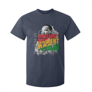 Dr Martin Luther King Jr T Shirt For Kid Celebrating The Movement Moment The Man TS11 Navy Print Your Wear
