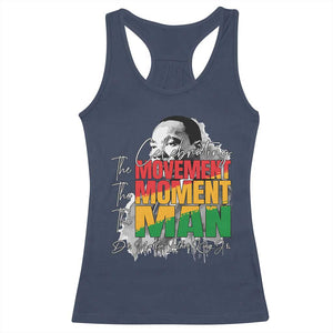 Dr Martin Luther King Jr Racerback Tank Top Celebrating The Movement Moment The Man TS11 Navy Print Your Wear