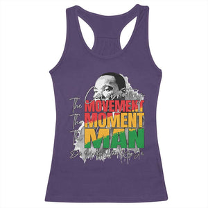 Dr Martin Luther King Jr Racerback Tank Top Celebrating The Movement Moment The Man TS11 Purple Print Your Wear