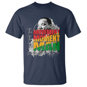 Dr Martin Luther King Jr T Shirt Celebrating The Movement Moment The Man TS11 Navy Print Your Wear