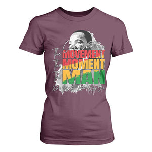 Dr Martin Luther King Jr T Shirt For Women Celebrating The Movement Moment The Man TS11 Maroon Print Your Wear