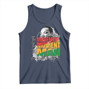 Dr Martin Luther King Jr Tank Top Celebrating The Movement Moment The Man TS11 Navy Print Your Wear