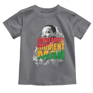 Dr Martin Luther King Jr Toddler T Shirt Celebrating The Movement Moment The Man TS11 Charcoal Print Your Wear