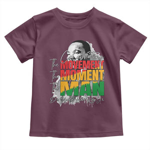Dr Martin Luther King Jr Toddler T Shirt Celebrating The Movement Moment The Man TS11 Maroon Print Your Wear