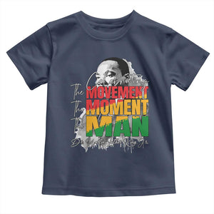 Dr Martin Luther King Jr Toddler T Shirt Celebrating The Movement Moment The Man TS11 Navy Print Your Wear