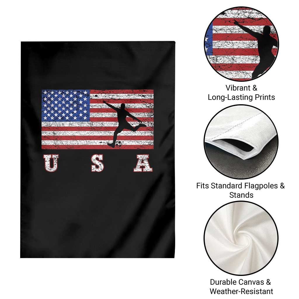 Patriotic Soccer Garden Flag USA American Flag Team TS11 Print Your Wear