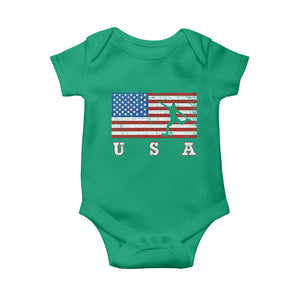 Patriotic Soccer Baby Onesie USA American Flag Team TS11 Irish Green Print Your Wear