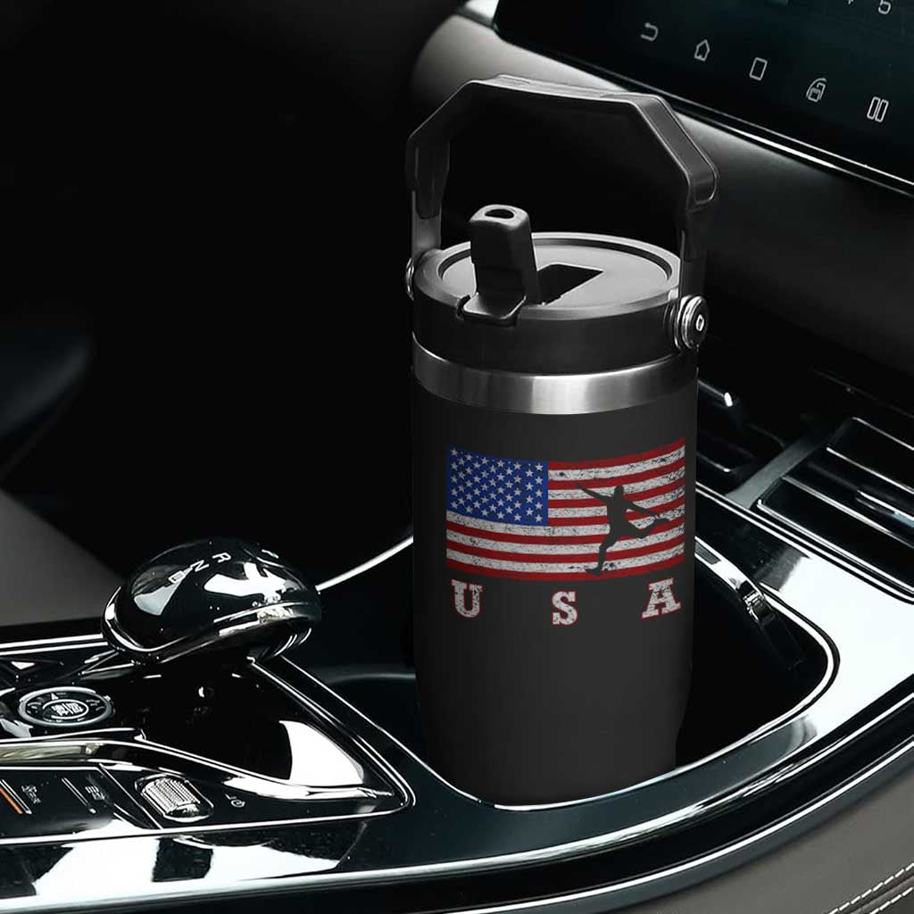 Patriotic Soccer Flip Straw Tumbler USA American Flag Team TS11 Print Your Wear