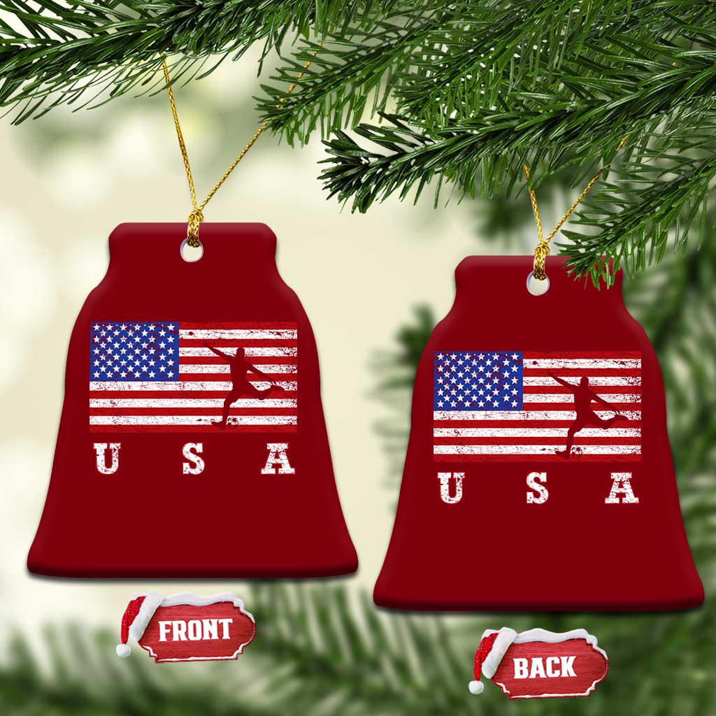 Patriotic Soccer Ceramic Ornament USA American Flag Team TS11 Print Your Wear