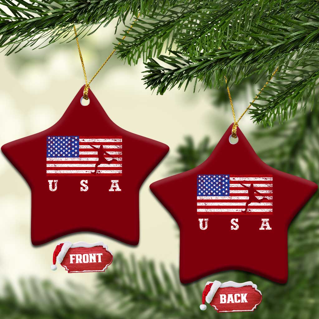 Patriotic Soccer Ceramic Ornament USA American Flag Team TS11 Print Your Wear