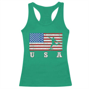 Patriotic Soccer Racerback Tank Top USA American Flag Team TS11 Irish Green Print Your Wear