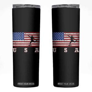 Patriotic Soccer Skinny Tumbler USA American Flag Team TS11 Black Print Your Wear
