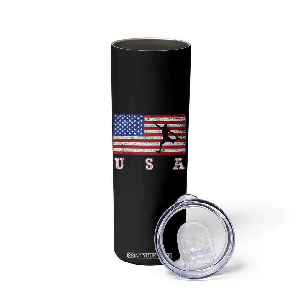 Patriotic Soccer Skinny Tumbler USA American Flag Team TS11 Print Your Wear