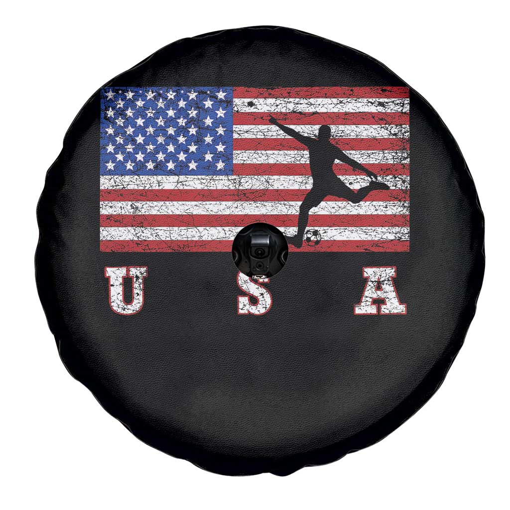 Patriotic Soccer Spare Tire Cover USA American Flag Team TS11 Print Your Wear