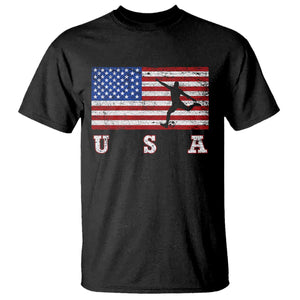 Patriotic Soccer T Shirt USA American Flag Team TS11 Black Print Your Wear