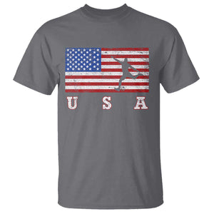 Patriotic Soccer T Shirt USA American Flag Team TS11 Charcoal Print Your Wear