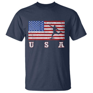Patriotic Soccer T Shirt USA American Flag Team TS11 Navy Print Your Wear
