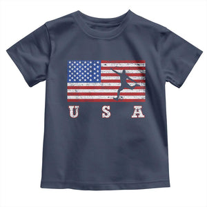 Patriotic Soccer Toddler T Shirt USA American Flag Team TS11 Navy Print Your Wear