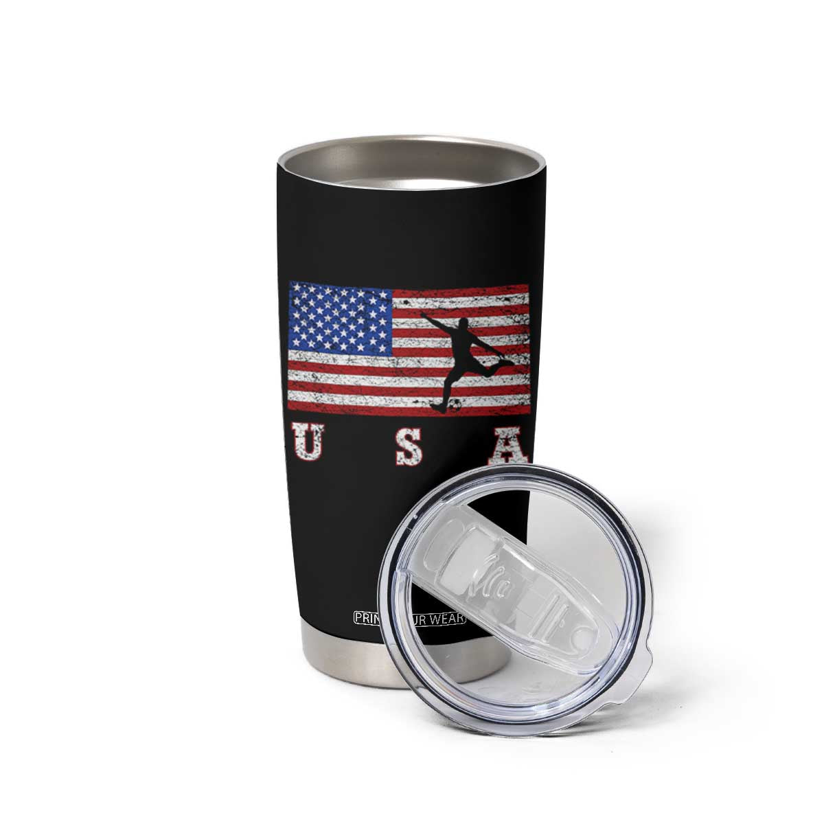 Patriotic Soccer Tumbler Cup USA American Flag Team TS11 Print Your Wear