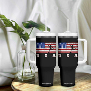 Patriotic Soccer Tumbler With Handle USA American Flag Team TS11 Print Your Wear
