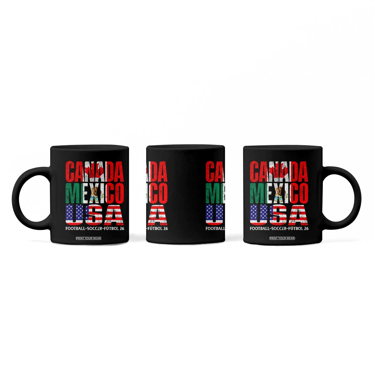 Soccer Lover Coffee Mug Canada Mexico USA Pride Football Futbol 2026 TS11 Print Your Wear