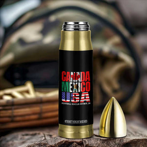 Soccer Lover Bullet Tumbler Canada Mexico USA Pride Football Futbol 2026 TS11 Print Your Wear