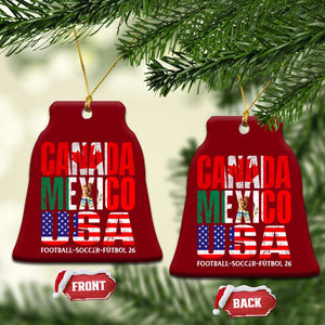 Soccer Lover Ceramic Ornament Canada Mexico USA Pride Football Futbol 2026 TS11 Print Your Wear