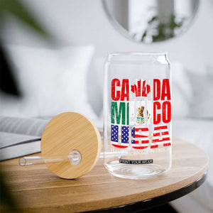 Soccer Lover Glass Can Canada Mexico USA Pride Football Futbol 2026 TS11 Print Your Wear