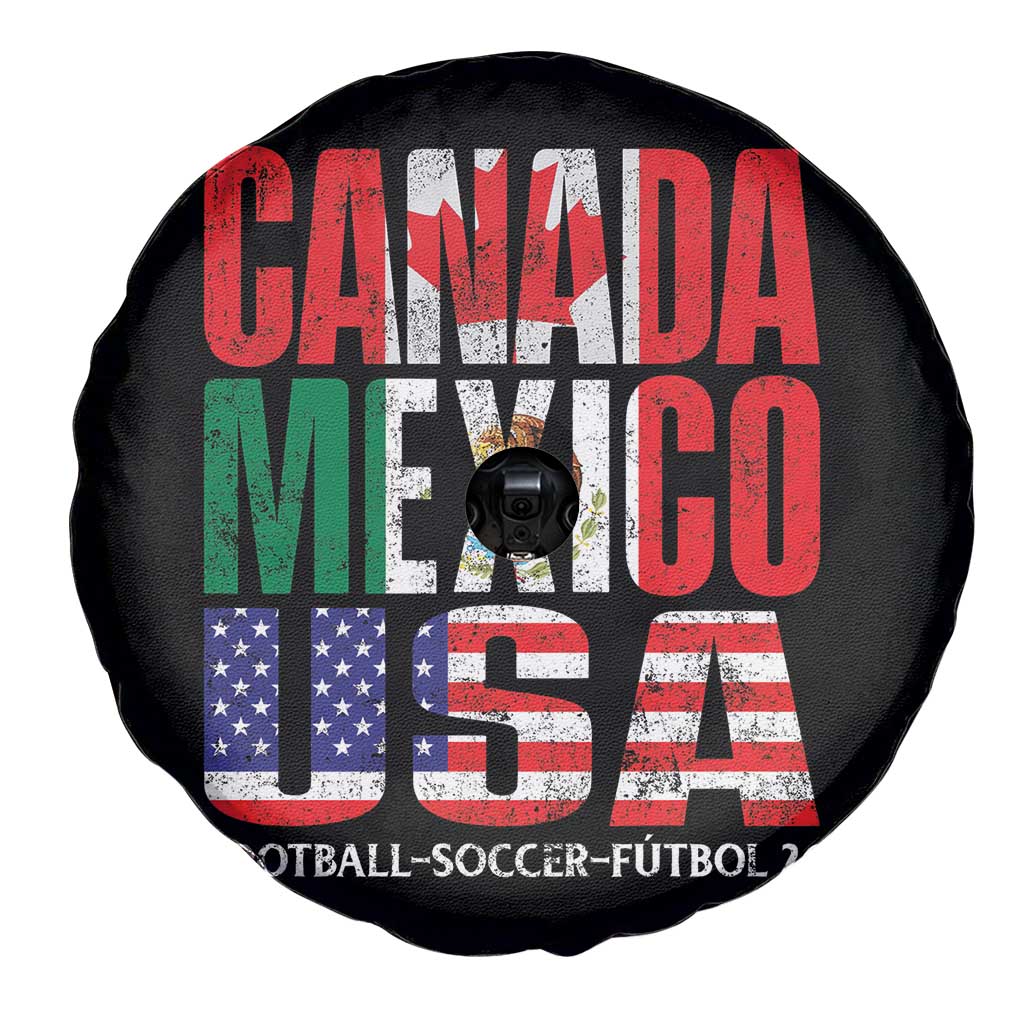 Soccer Lover Spare Tire Cover Canada Mexico USA Pride Football Futbol 2026 TS11 Print Your Wear