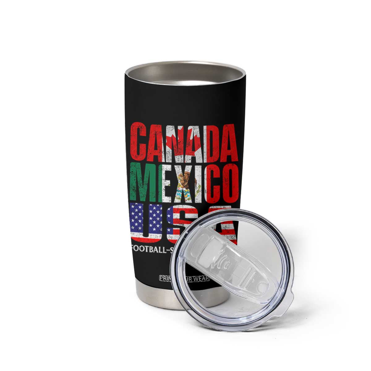 Soccer Lover Tumbler Cup Canada Mexico USA Pride Football Futbol 2026 TS11 Print Your Wear