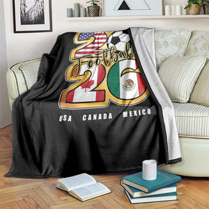 Soccer Football Lover Throw Blanket USA Canada Mexico Pride 2026 TS11 Print Your Wear