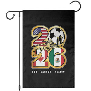 Soccer Football Lover Garden Flag USA Canada Mexico Pride 2026 TS11 Black Print Your Wear