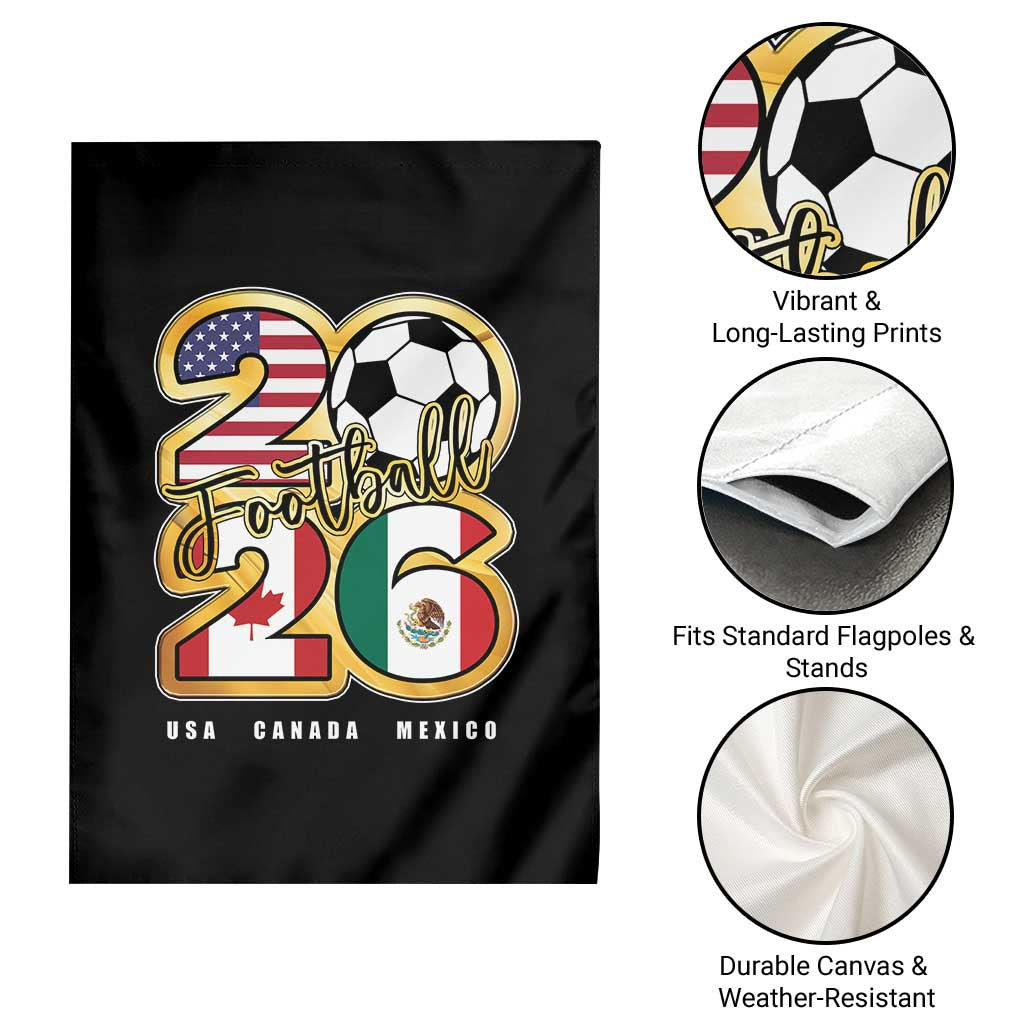 Soccer Football Lover Garden Flag USA Canada Mexico Pride 2026 TS11 Print Your Wear