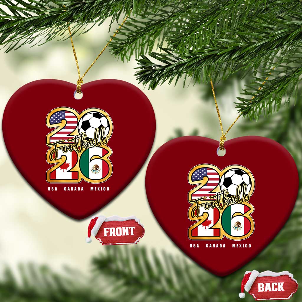 Soccer Football Lover Ceramic Ornament USA Canada Mexico Pride 2026 TS11 Print Your Wear