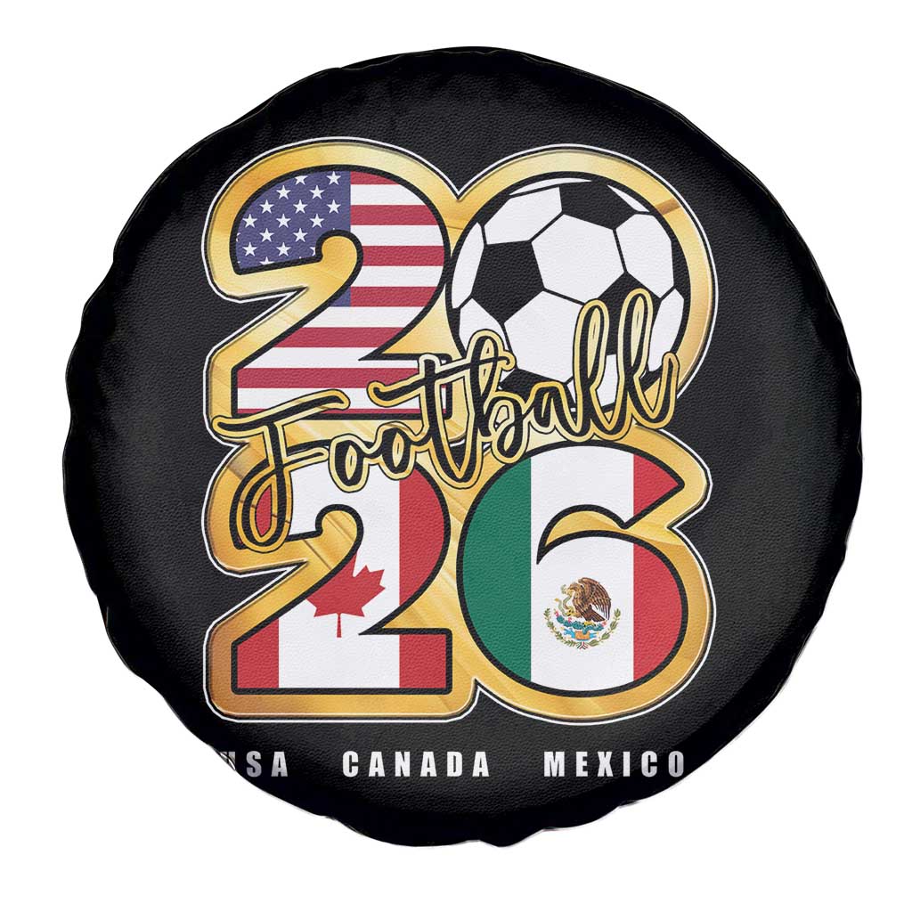Soccer Football Lover Spare Tire Cover USA Canada Mexico Pride 2026 TS11 Print Your Wear